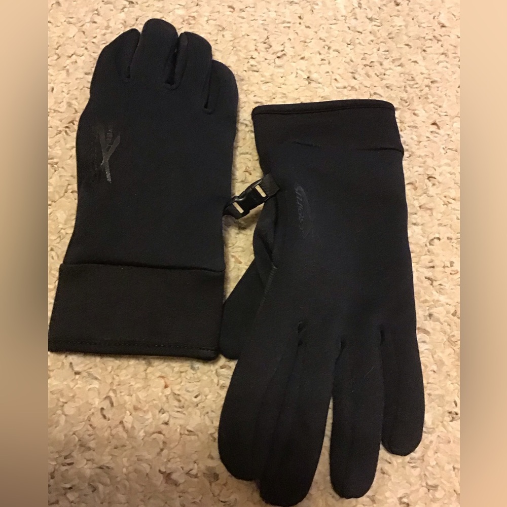 SEIRUS MENS BLACK GLOVES NWOT SZ S WEATHERPROOF BREATHABLE FITS WOMENS 8